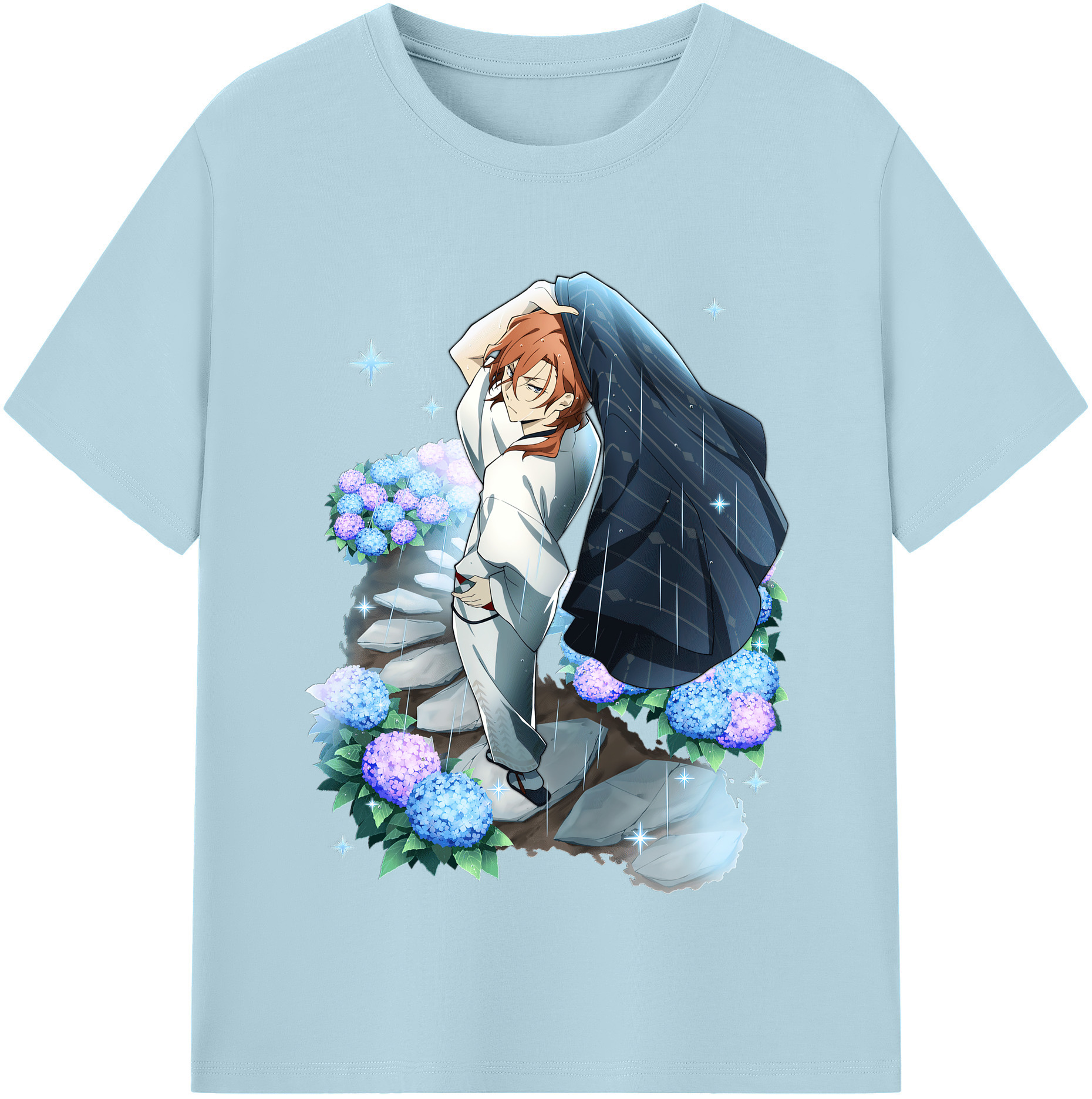 （画像用） 文豪ストレイドッグス Bungo Stray Dogs 綿100％半袖Tシャツ（フロントプリント）